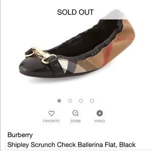 Burberry Shipley plaid ballerina flats